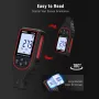 KAIWEETS KOTC02 Paint Thickness Gauge Magnetic Non Magnetic Metal Tester 0-2999µm High Accuracy Backlit Display Calibration Data Storage Automotive Industrial
