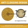 100pcs 5 Inch Sanding Discs Hook and Loop 8 Hole Sandpaper Aluminum Oxide Blend 60 80 120 220 Grit for Wood Metal Automotive Surface Finishing Dust Extraction