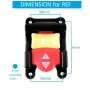 Table Saw Paddle On Off Switch Replacement Compatible with Ryobi Craftsman 125V Safety Key Screw Terminals Emergency Stop Large Actuator ABS Material