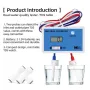 Dual Probe DM-1 Water Quality Tester 0-9990PPM LCD Display TDS Meter Compact Design Accurate Measurement for Fish Tan Tap Water Filtration Systems