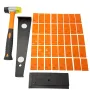 43-Piece Laminate Wood Flooring Installation Kit with 40 Spacers and Heavy Duty Pull Bar and Tapping Block