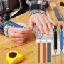 Set Pensil Tukang Kayu Padat Logam Untuk Penanda Lubang Dalam Dengan Isi Ulang Ujung Penanda Pertukangan Kayu Pensil Mekanik Lubang Dalam