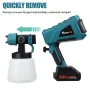 MUSTOOL 1000W 1000ML 1200ml/min EU/US Plug Brushed Motor Paint Sprayer Equipped with 3 Nozzles
