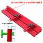 2 Pack T-Track Hold Down Clamp 19mm/20mm Desktop Dog Hole Aluminum Fence Bracket Woodworking Workbench DIY Right Angle Assistance Connecting Table Peg