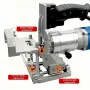 Aluminum Alloy Mortising Jig 2 in 1 Slotting Bracket Punch Locator Milling Cutter Positioning Frame for Trimming Machine