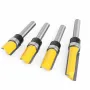 6.35mm Shank Router Bit Pattern Flush Trim Blade Bearing 1/2\ Straight End Mill Slotting Milling Cutter For Woodworking Dia 12.7mm