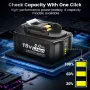 18V 3.0Ah-6.0Ah Battery Replacement for Mak 18V BL1830 BL1840 BL1850 BL1860 BL1835 194205-3 194309-1 LXT-400 Cordless Battery Power Tool Battery