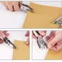 360Pcs/Set Leather Rivets Double Cap Rivet Tubular Metal Studs 1 Sizes with Punch Pliers and 3 Pieces Setting Tool Kit for Leather Craft Repairs Decoration