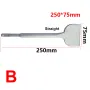 1pc SDS Plus Round Shank Electric Hammer Drill Bit Slot Flat Chisel Masonry For Light Concrete Impact Drill Widening Drill Bit