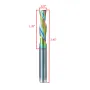 HONGDUI Downcut Spiral Router Bit 1/4 Inch Shank 1/4 Inch Cutting Dia. DLC ta-C Coated Mill Bit For Wood Carving Plunge Cut