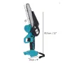 Doersupp 6 Inch Cordless Electric Chain Saw Chainsaw 3000W Mini Woodworking Wood Cutter One-Hand Saws For Makita 18-21V Battery