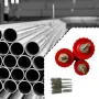 1 Set Copper Pipe Cleaner Set For Power Drill Tube Cleaning Brush Cleans Copper Pipes Tubes And Fittings For Soldering
