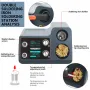 HANDSKIT ST12A 2 in 1 Hot Air Gun Soldering Station OLED Digital Adjustment Auto Sleep 1s-6s Pemanasan Cepat Alat Perbaikan