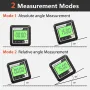 360° Digital Level Angle Gauge Mini Measuring Protractor Inclinometer with Electronic Magnetic Base Backlight Carpenter Tools