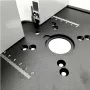 C8 Aluminium Ally Woodworking Router Table Insert Plate Miter Gauge WorkBenches Wood Router Trimmer Engraving Machine