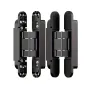 6 Inch Invisible Silent Door Hinges 180 Degree Swing 3 Way Adjustable Premium Zinc Alloy Heavy Duty Anti Corrosion Concealed Hinges for Interior and Exterior Doors
