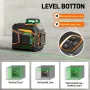 GOCHIFIX 2x360° Laser Level Leveling Green 360 Self Line Laser Level Tool Wall Suction Stand Receiver 100ft Line Laser for Picture Hanging Outdoor Rechargeable Battery,2x360,2D