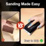 7pcs Sanding Block Kit EVA Foam Wet Dry Sandpaper for Woodworking Automotive Car Bodywork