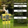 YZD06 Smart Irrigation Controller 3 Programmable Zones Timer Waterproof IP55 Anti-UV Material for Gardens and Nurseries