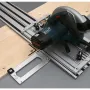 Wnew Woodworking 90 Derajat Rel Pemandu Persegi Paduan Aluminium Gergaji Rel Persegi Sudut Kanan untuk Gergaji Bundar Listrik