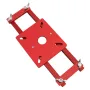 2 in 1 Invisible Fastener Slotting Bracket Woodworking Router Base Mortising Jig for Electric Wood Routers with 64-65mm Diameter