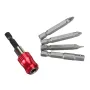 42PCS Screwdriver Bit Set 25mm Length Wide Range of Flat Head Pozidriv Bits High Quality Versatile for Woodworking and Repairs Organized Storage Box