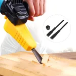 Electric Chisel Accessory Stainless Steel Flat Cutter Lightweight Plastic Handle 200mm Full Length Quick Install Woodworking Tool for Carpentry DIY