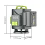 LFINE 4D 16 Line Green Laser Level Class II 515nm Self-Leveling ±1mm at 7m 30M Range 1200mAh Batteries Multi-Purpose Tripod