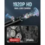 KAIWEETS KBM01 Endoscope Camera 1920P Dual Lens (option) HD Waterproof IP67 Snake Camera 16.5ft Semi Rigid Cable Adjustable LED Lights