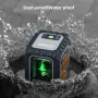 CIGMAN CM-G02/CM-G02A Laser Level Tool 2 Lines 510-530nm Green Laser IP54 30M Range High Accuracy Rechargeable Battery