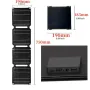 15W高効率ソーラーパネル、複数の出力インターフェース付き、コンパクトでポータブル、折りたたみ式、防水、アウトドア、キャンプ、ハイキングに最適、USB-C、USB-A、DC出力モデル