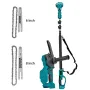 2-in-1 Brushless Motor Chainsaw Pole Saw Combo Adjustable Length 130-248cm with Automatic Oiling 180 Degree Adjustable Head Secure Locking Buckle and Shoulder Strap Included Ideal for Efficient Garden Maintenance