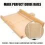 2PCS Table Saw Crosscut Sled Miter Bars with Pre-drilled Holes 3/4\ x 3/8\ x 17\ Precise Woodworking Cuts Easy Installation