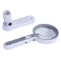Portable 18LED Touch Switch Folding 5x 11x Magnifying Glass for Precision Measurement and Repair with Detachable Handheld Desktop and Charging