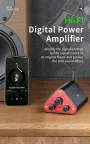 YS-HM3 Hi-Fi Stereo Digital Power Amplifier 50W+50W Bluetooth 5.4 Zinc Alloy Shell Hi-Fi Sound USB AUX Input Low Distortion Professional Audio Amplifier TPA3116 Chip