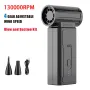 Mini Turbo Fan 130,000PM Peak 35 m/s Wind Speed 2000mAh Battery 4 Speed Settings Cordless Powerful Hair Dryer and Dust Remover