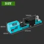 150W EU Plug Mini Wood Lathe Machine Miniature Pearl Lathe DIY Woodworking Pearl Lathe Machine Drill Rotary Tool