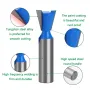 LAVIE 6pcs 12mm 1/2\ 1/4\ Shank Dovetail Router Bits Set 14 Degree Joint Router Bit Woodworking Engraving Bit Milling Cutter for for Making Boxes Drawers Chests