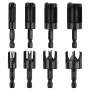 8pcs Wood Plug Cutter Drill Bit Set Cobalt Steel Plug Cutter Set Hex Shank Design 1/4 3/8 1/2 5/8 Inch Woodworking Tools High Precision Wear Resistant