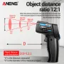 ANENG TH104 Infrared Handheld Temperature -50~550℃ IR laser Sensor Thermometer Thermal Imager VA Screen Meter Pyrometer Tool