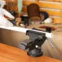 ENJOYWOOD Universal Bench Vise Table Clamp 360° Swivel Base Small Home Vice Heavy Duty Alloy Steel for Woodworking Craft Projects