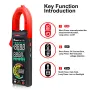 2024NEW Mustool C22 Digital Clamp Meter 400A High Precision AC/DC Current Measure with Live Wire Recognition NCV Induction Detection Dual VA Color Screen