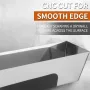 10 Inch Stainless Steel Drywall Taping Mud Pan Non Slip Grip CNC Cut Leakproof Welding Smooth Edges Plastering Tool