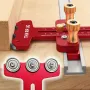 Thin Table Saw Jig Adjustable Aluminum Guide Fits 3/8 x 3/4 U Slot 1/4 x 3/8 T Slot Precision Cutting Laser Engraved Scales 3 Pulley Design