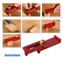 Aluminum Alloy Depth Gauge 5-40mm Gaps Gauge Woodworking Saw Gap Measuring Tool for Cutting Slotting Precision Metal Construction
