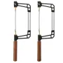 GANWEI Coping Saw Adjustable Saw Bow U Type Saw Round/Hexagonal Rosewood handle Aluminum Alloy Frame Curve Saw with 15T 18T 24T High Speed ​​Steel Saw Blades