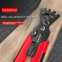 8-Inch Multifunctional Bending Pliers Crimping and Stripping Tool Precise Wire Bending High-Grade Alloy Steel PVC-Coated Handle