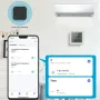 Tuya TH08 Wi-Fi Zigbe Temperature Humidity Sensor Hygrometer Wireless Alexa Google Compatible Backlight Feature Low Battery Reminder Remote Home Monitoring 24H Time Display