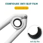 Adjustable Kitchen Bathroom Basin Wrench Tap Tool ABS Material Fits 21.5mm to 27mm Inner Rubber Coating for Plumbing Repair