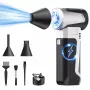 160,000RPM Peak Mini Turbo Fan Electric Dust Blower High Speed Brushless Motor 52m/s Wind 3 Speed Adjustable Handheld Violent Fan